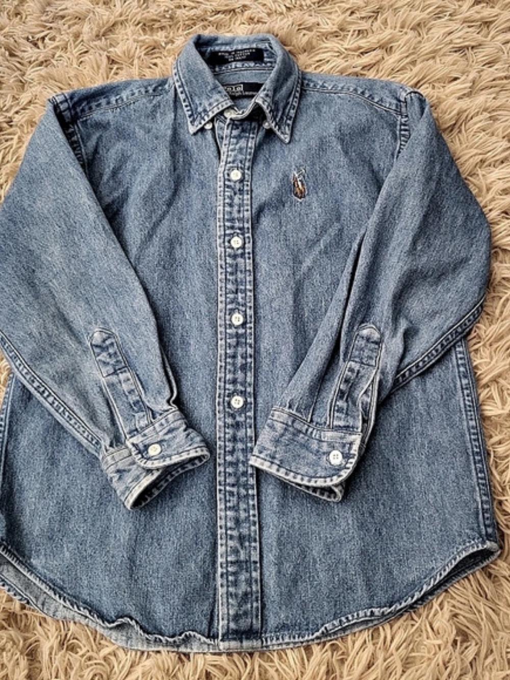 Polo by Ralph Lauren denim shirt Boys Size 6 Denim Button Down Shirt